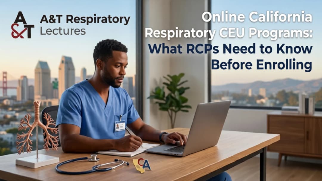 Online California Respiratory CEU Programs: What RCPs Need to Know Before Enrolling Image