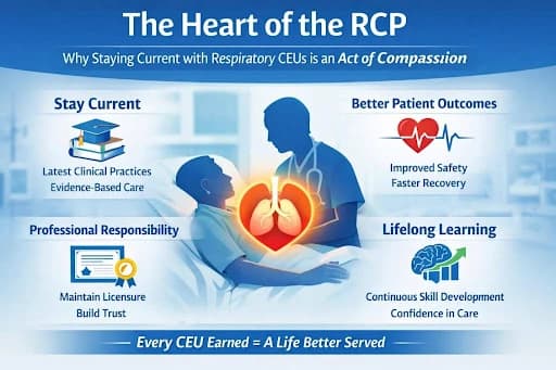 The Heart of the RCP: Why Staying Current with Respiratory CEUs is an Act of Compassion Image